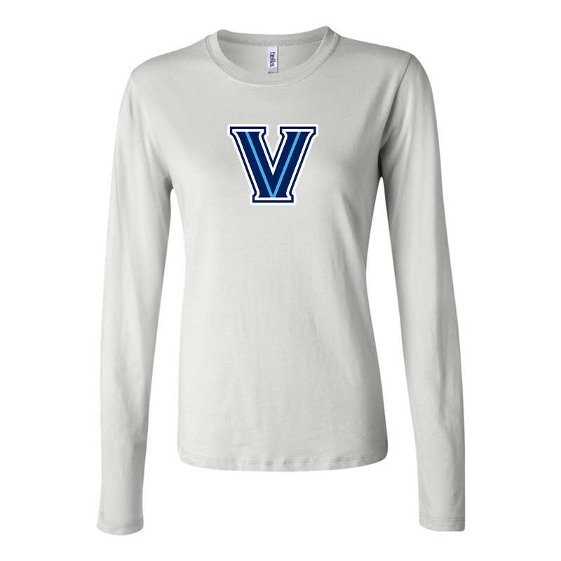 BELLA CANVAS Women’s Villanova Wildcats Jersey Long Sleeve Tee